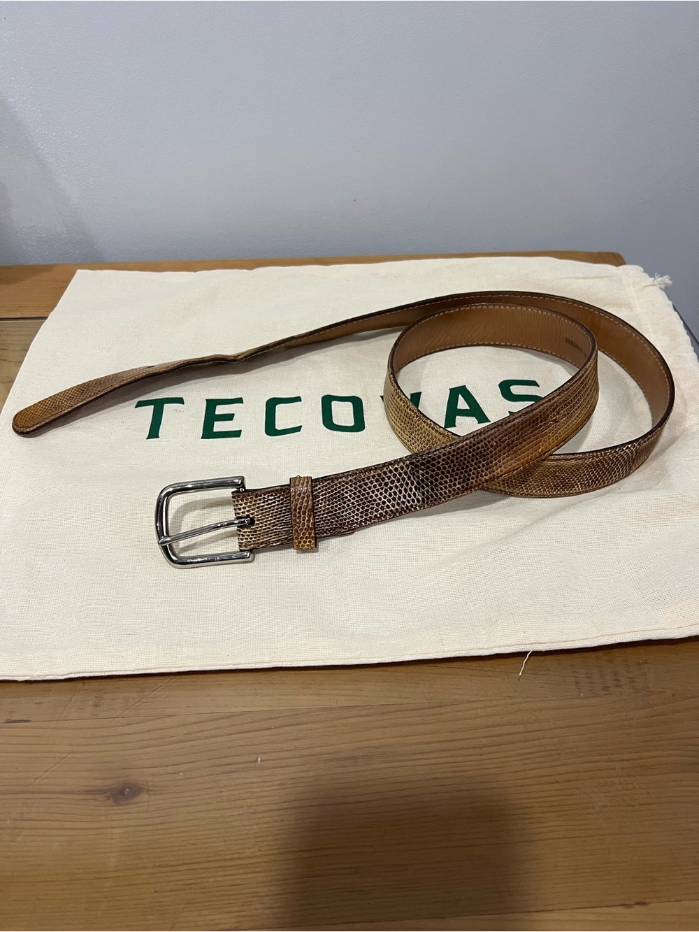 Tecovas Brown Lizard Leather Men’s Belt size 44